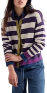 Seasalt Cornwall Pinwell Stripe Lambswool Blend Cardigan