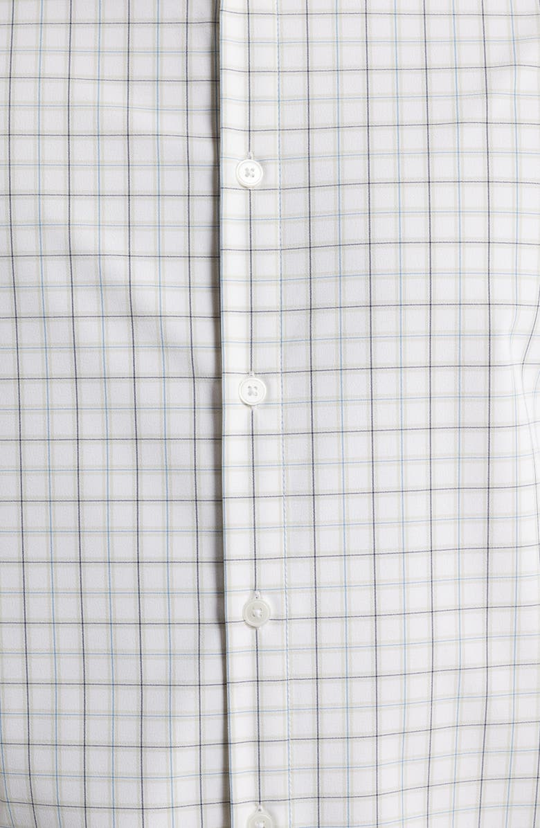 Mizzen+Main Leeward Trim Fit Check Performance Button-Up Shirt, Alternate, color, 