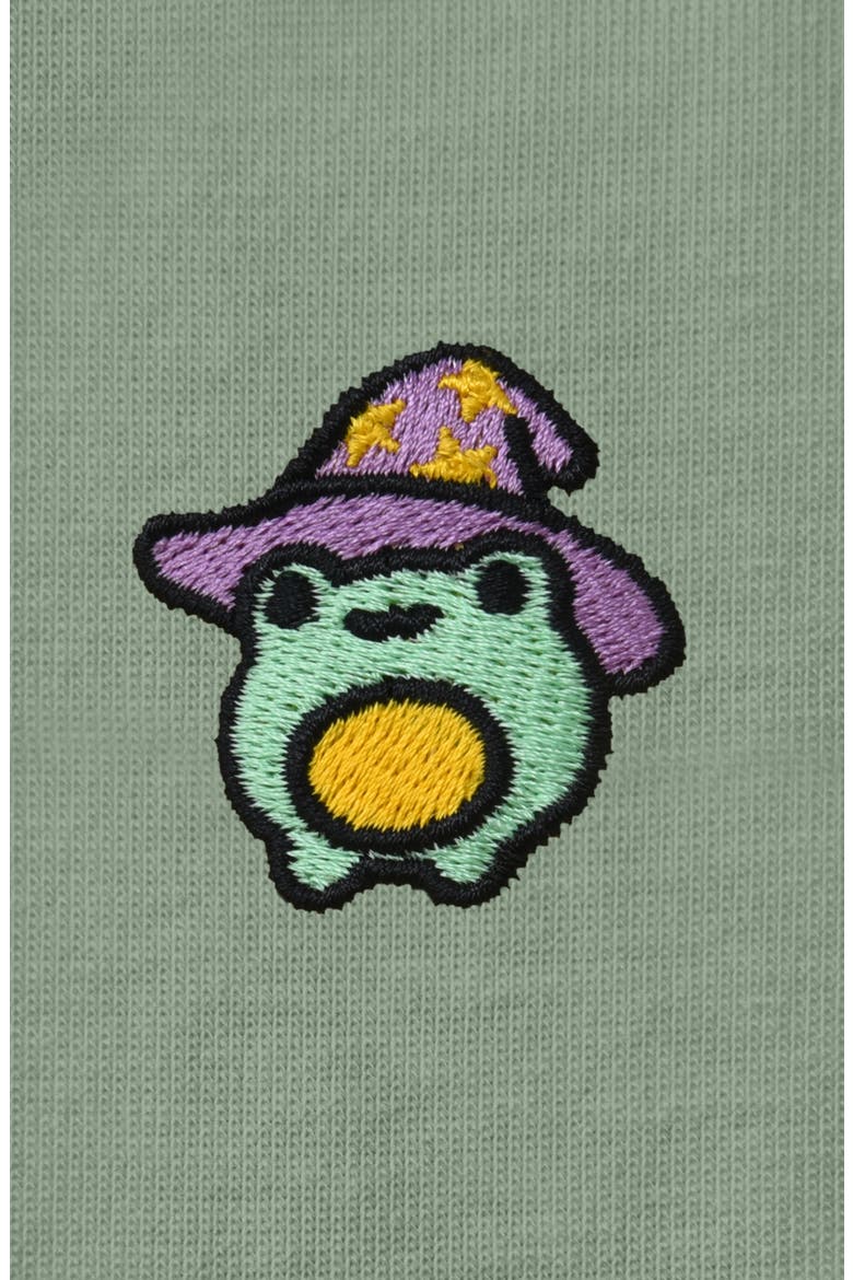 Sorcerer Frog Tee, Alternate, color, Sage