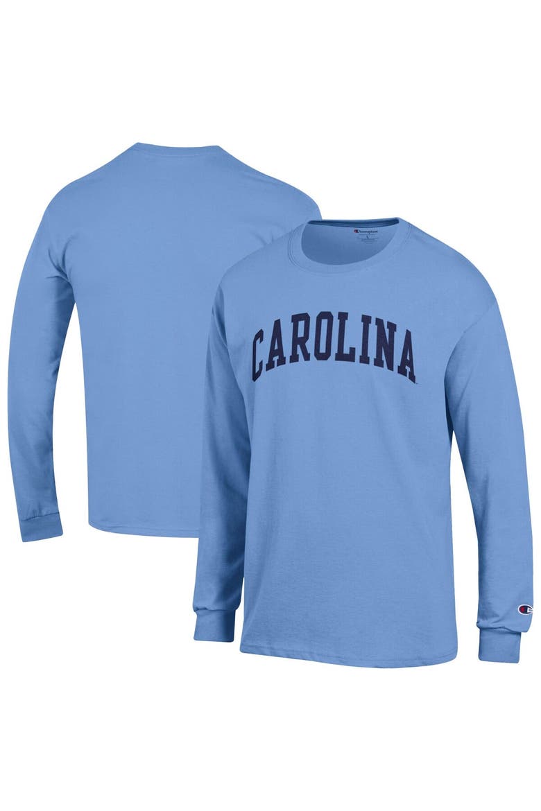 Men's Champion  Carolina Blue North Carolina Tar Heels Basic Arch T-Shirt, Main, color, Light Blue