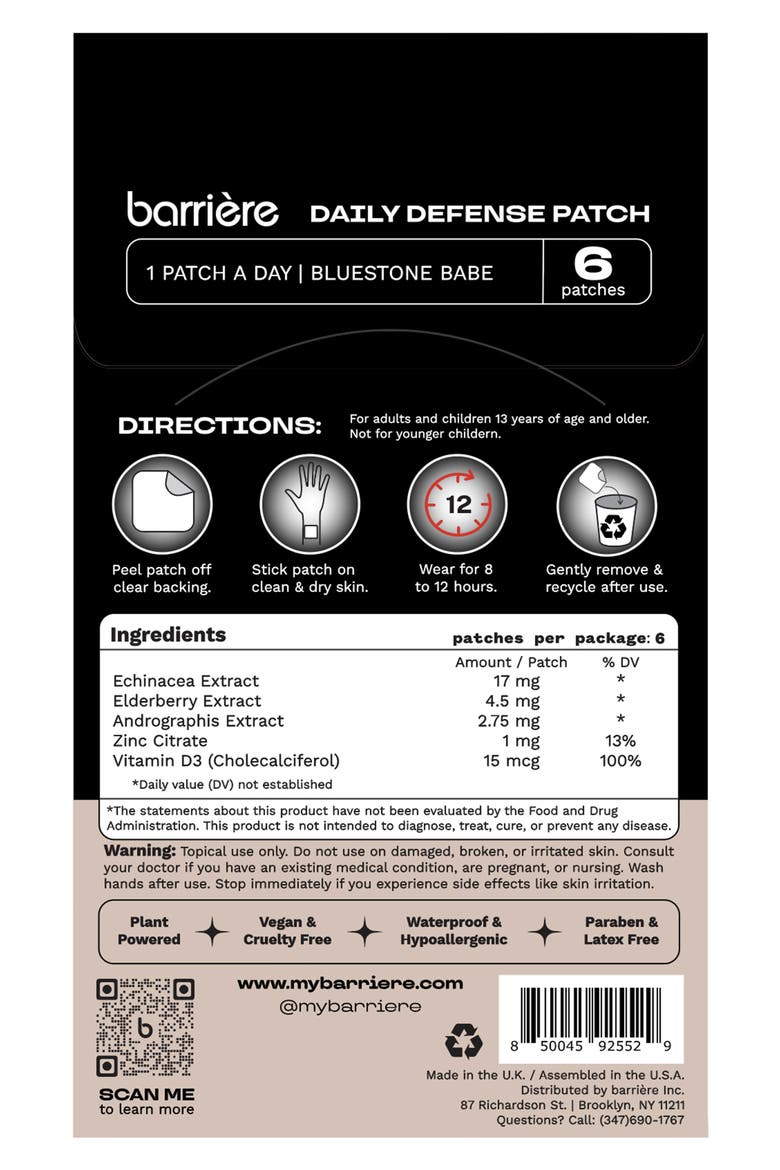 Everyday Defense 6-Pack Multi Patch, Alternate, color, BLACK