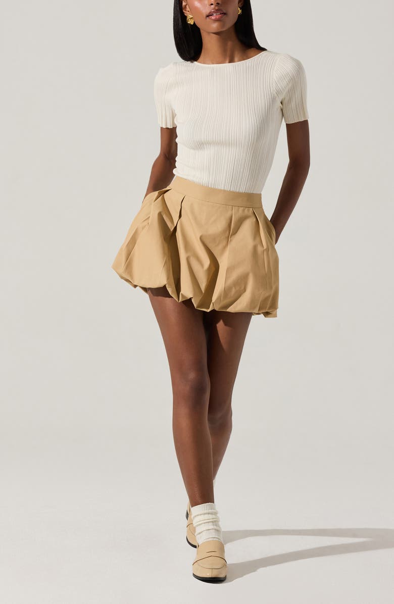 ASTR the Label Toini Skort, Alternate, color, Khaki