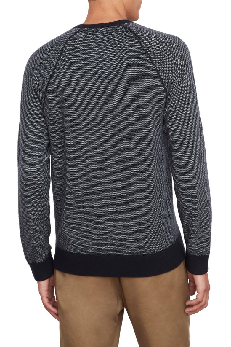 Birdseye Wool & Cashmere Sweater, Alternate, color, COASTAL/ PEARLDNU