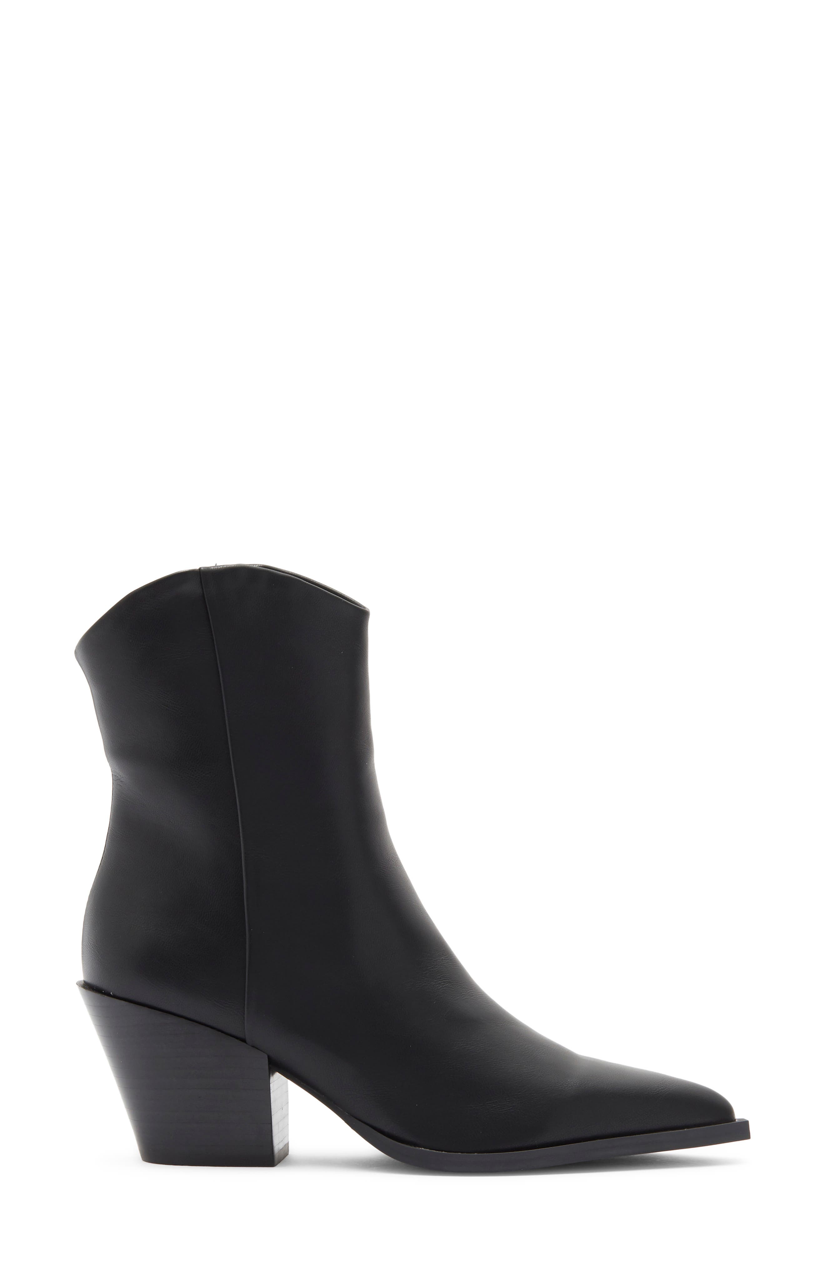 Maysa Western Bootie, Alternate, color, BLACK