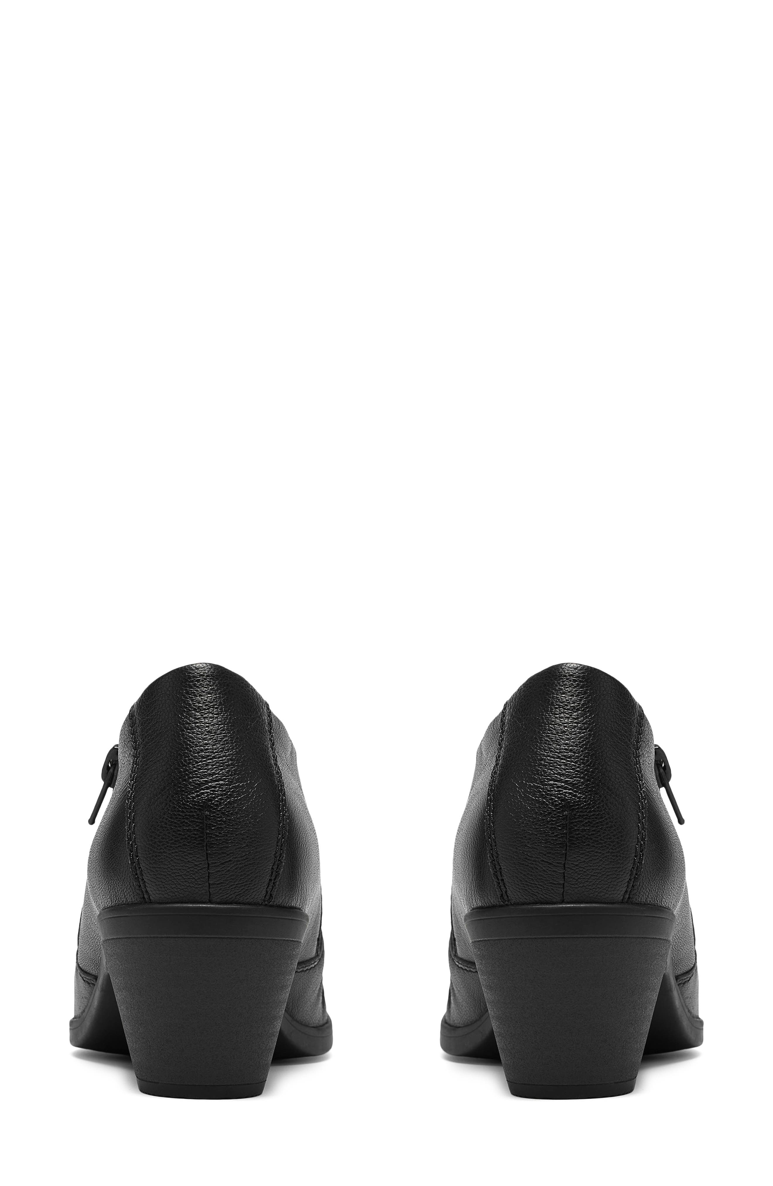 Emily Vine Bootie, Alternate, color, BLACK LEATHER