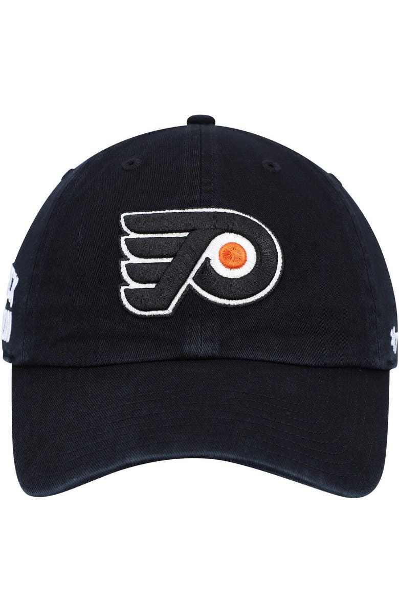 '47 Men's '47 Black Philadelphia Flyers Clean Up Adjustable Hat, Alternate, color, 