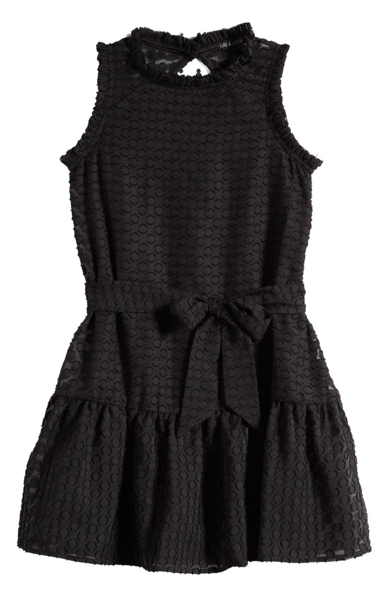 Ava 
Yelly Kids
 Ruffle Fil Coupé Dress, Main, color, 
