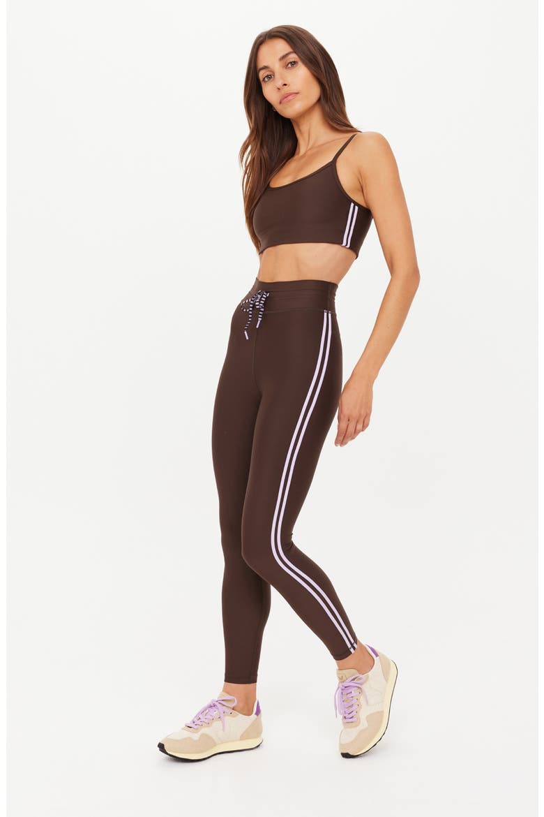 Oxford Midi Leggings, Alternate, color, BROWN