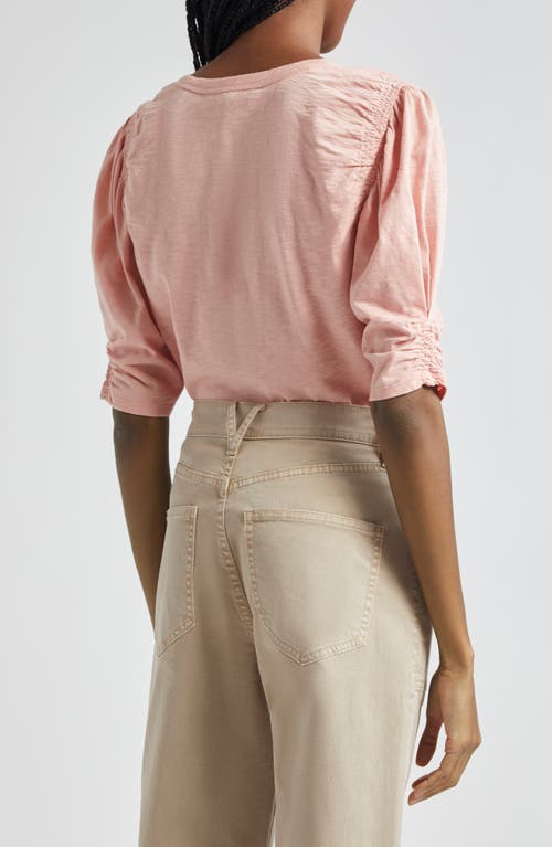 Veronica Beard Jessa Puff Sleeve Tee In Rosebloom