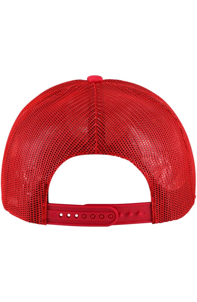 '47 Men's '47 White/Red Georgia Bulldogs Article Foam Front Trucker Hat, Alternate, color, 