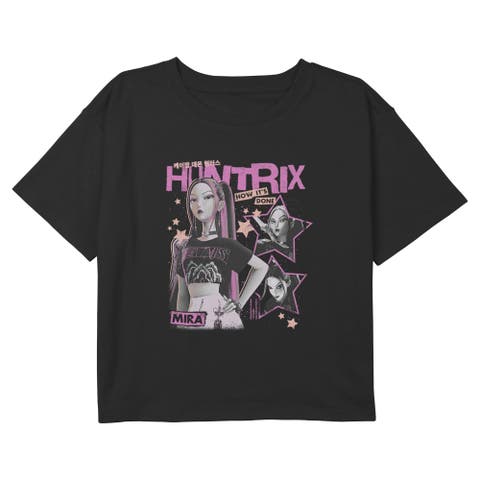 Girl's KPop Demon Hunters Show How It's Done Mira Stars  Graphic T-Shirt
