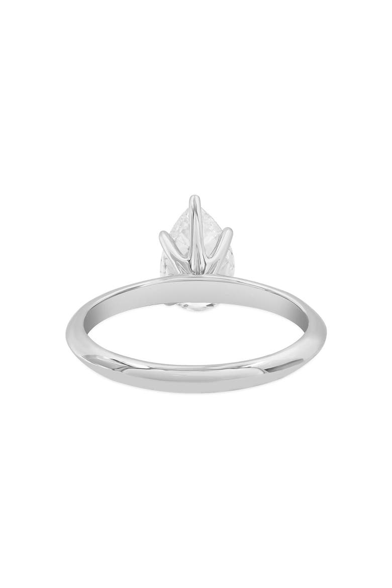Ava 14K Gold Pear Lab Grown Diamond Solitaire Ring - 1.5 Ct, Alternate, color, 14K White Gold