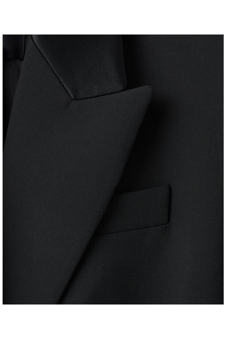 x Kaia Gerber Wool Blend Blazer Dress, Alternate, color, BLACK