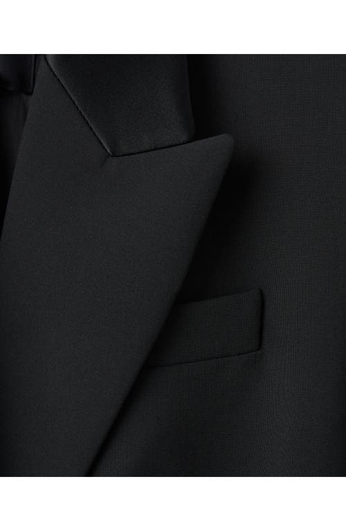 Mango X Kaia Gerber Wool Blend Blazer Dress In Black