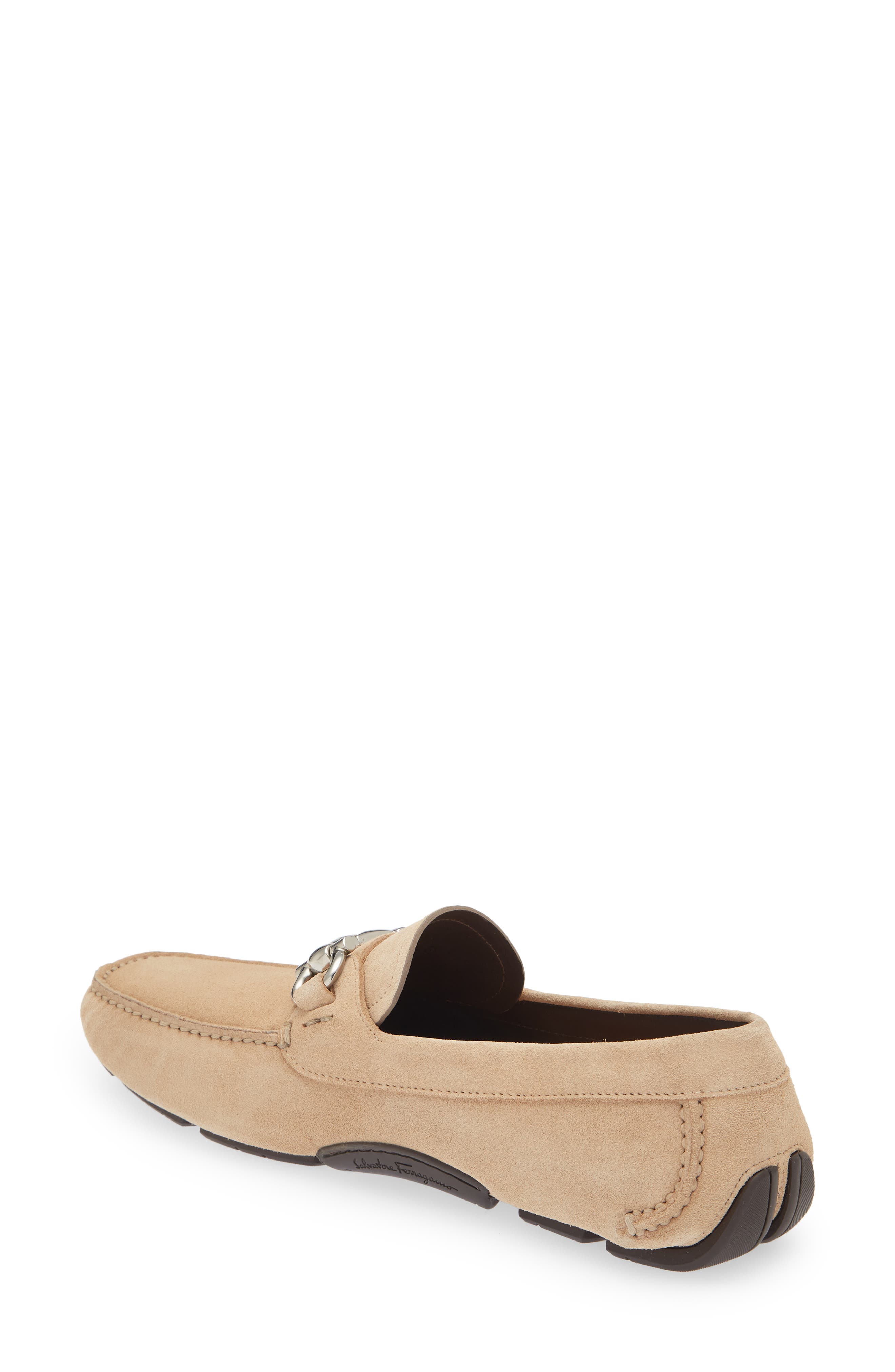 FERRAGAMO Parigi Suede Driving Shoe, Alternate, color, 