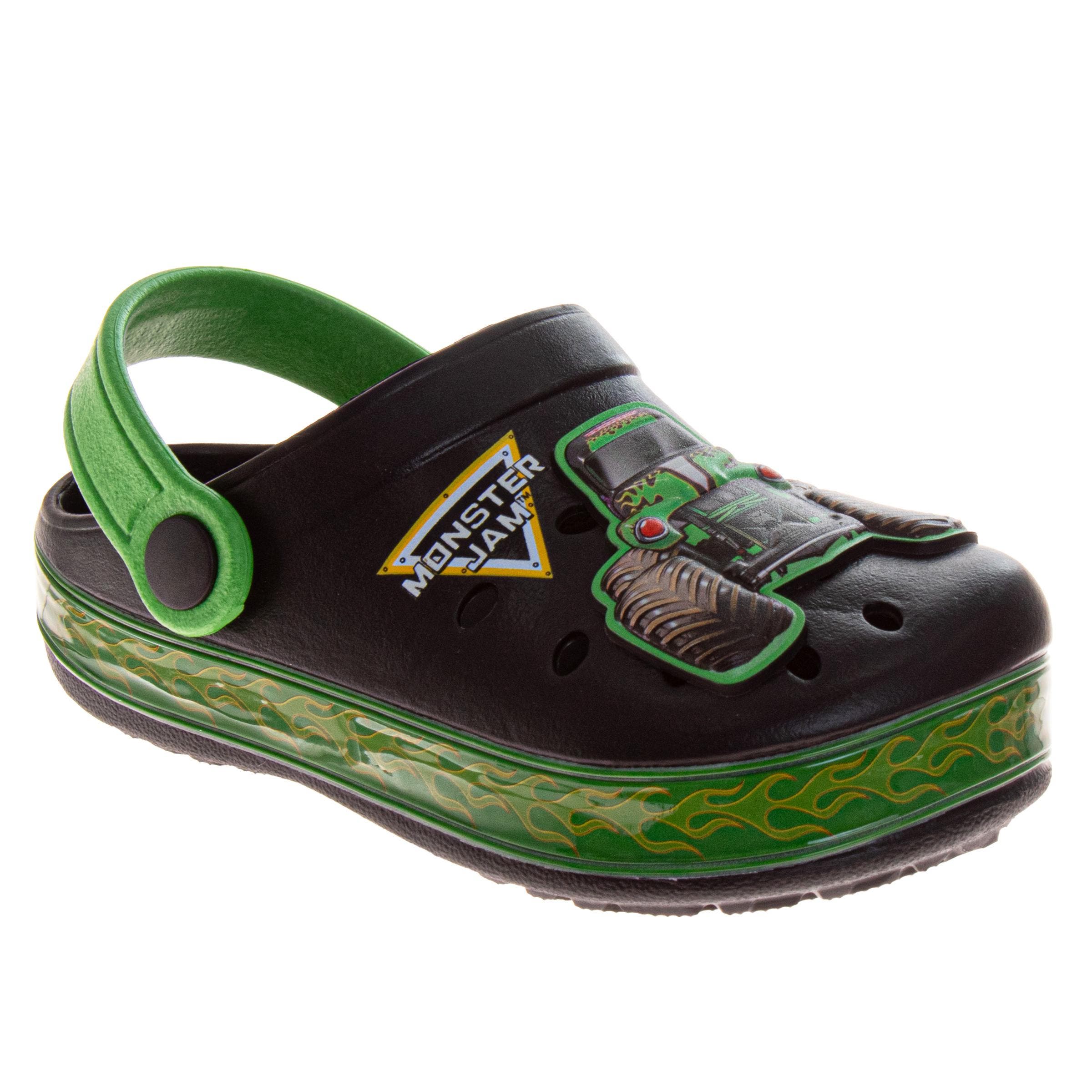 Monster Jam Megalodon Clogs, Main, color, Black Green