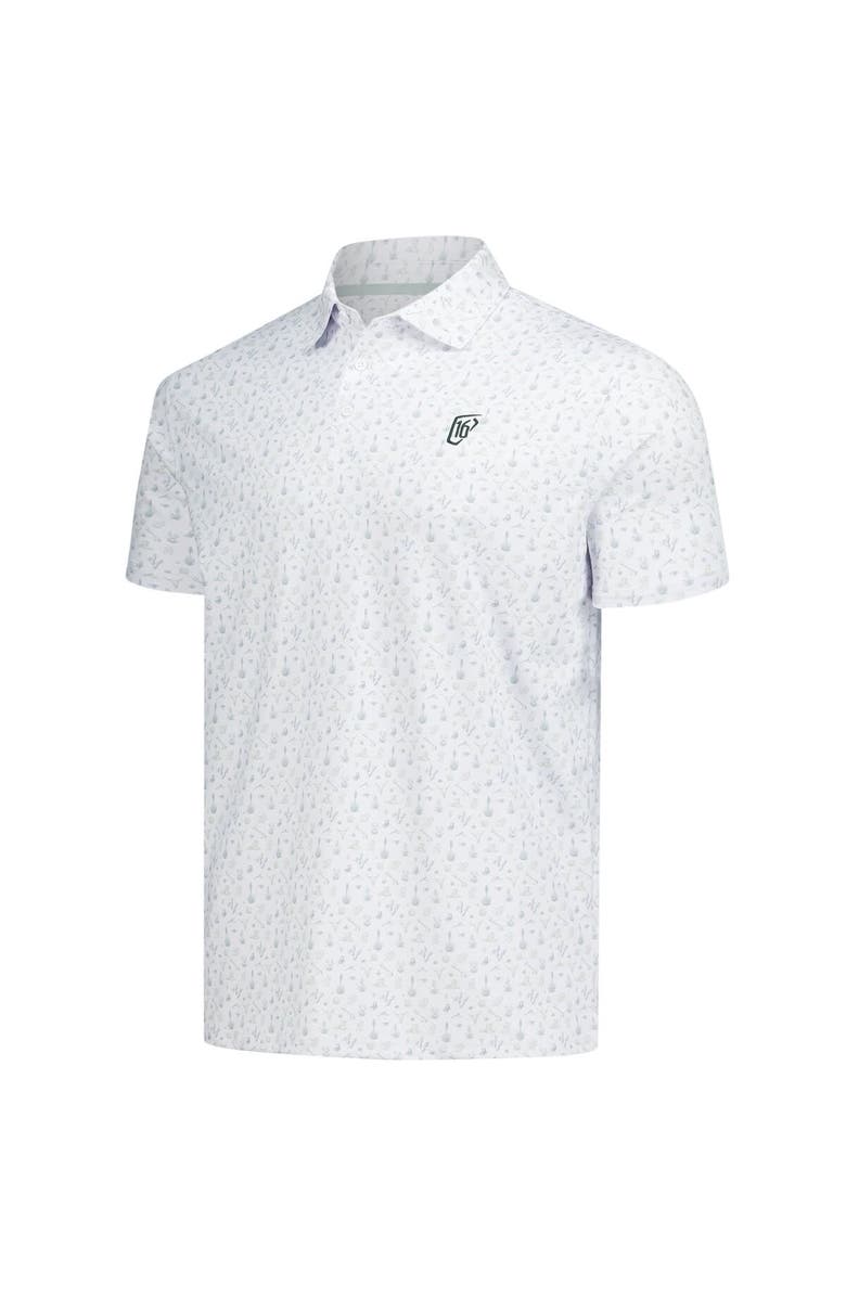 BARSTOOL GOLF Men's Barstool Golf  White WM Phoenix Open Printed Polo, Alternate, color, White