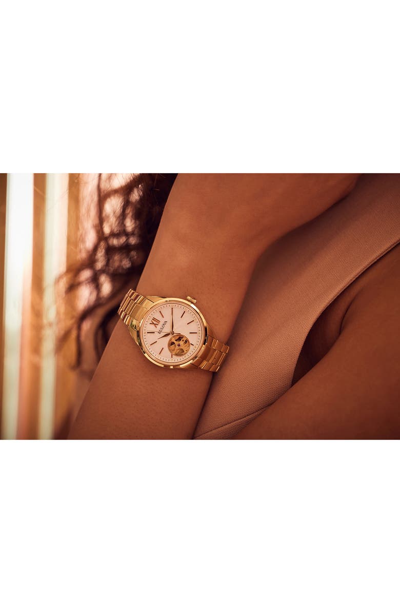 BULOVA Sutton Bracelet Watch, 34.5mm, Alternate, color, Gold-Tone