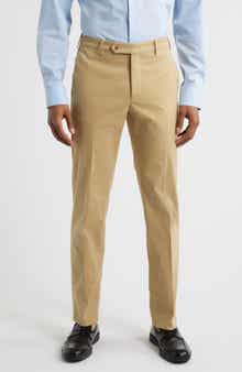 Zanella Parker Flat Front Stretch Cotton Pants