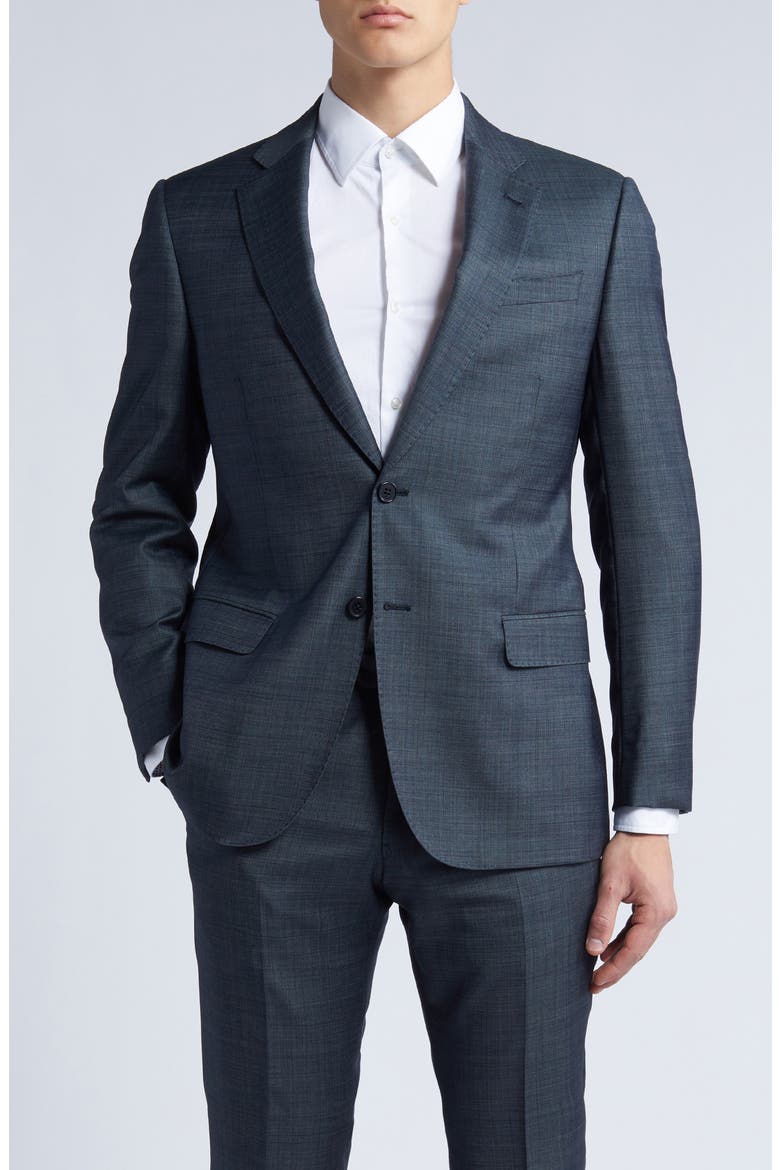 G-Line Wool Suit, Alternate, color, NAVY GREY