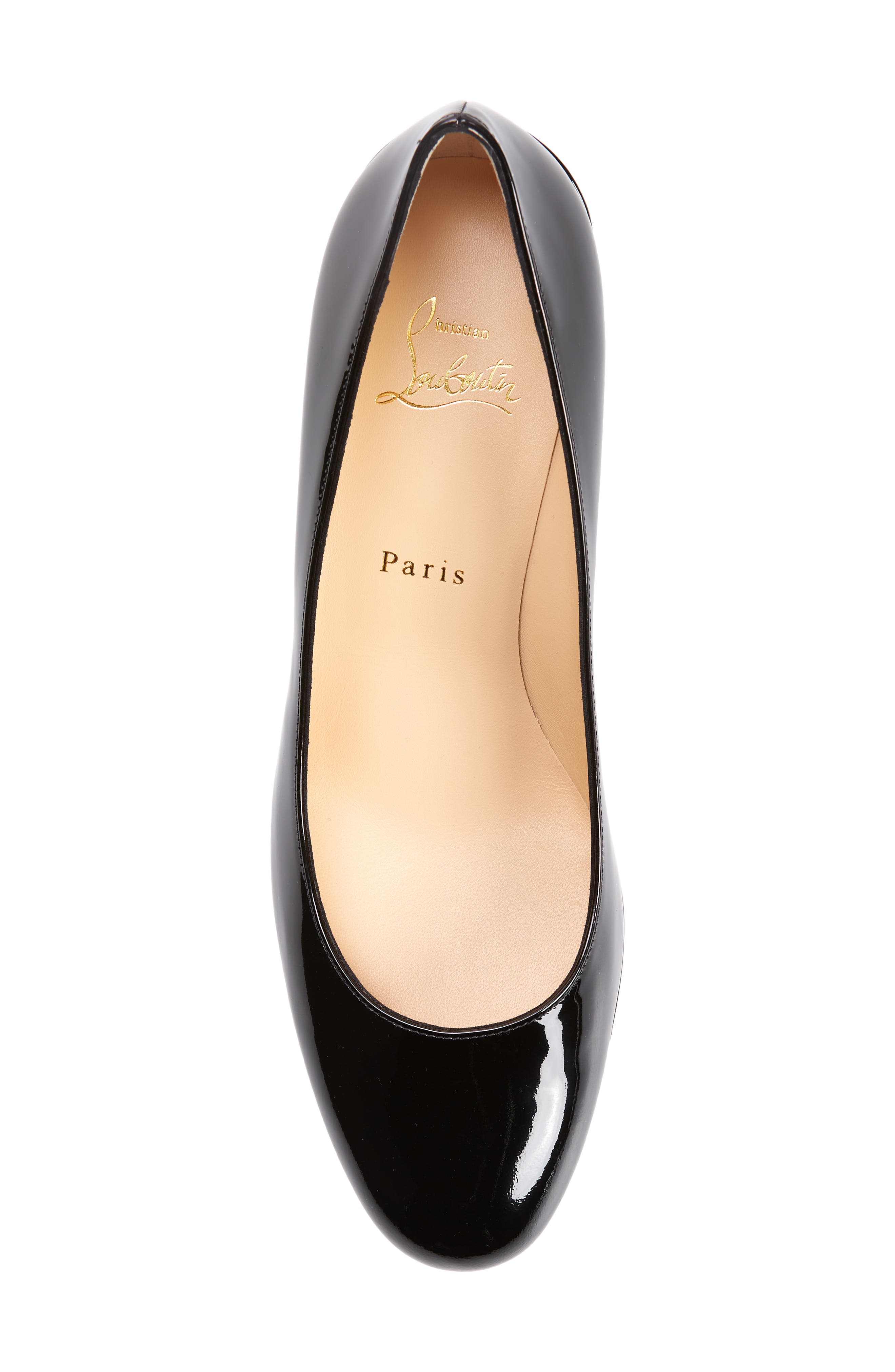 Christian Louboutin Miss Sab Patent Pump, Alternate, color, Black