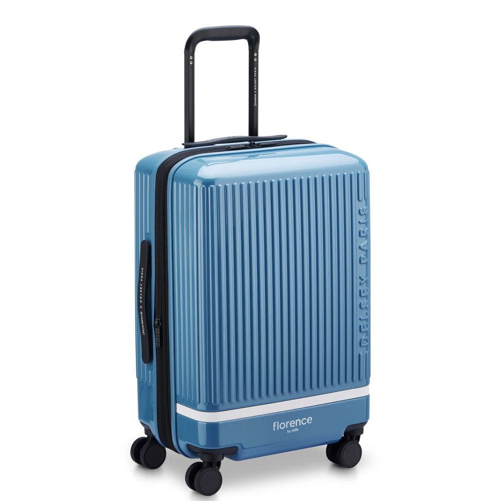 Florence by Mills Spin Me Away 2 Piece Set 20" Expandable Carry On Spinner & Totes The Best Handbag Set, Alternate, color, Zinc Blue