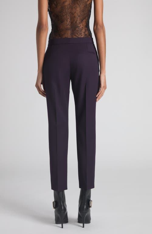 Alexander Mcqueen Mcqueen Wool Cigarette Trousers In Purple
