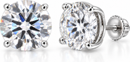 Ancona Jewelry 6 ct. tw. D Color VS1 Round Lab-Grown Diamond Stud Earrings in 14K Gold