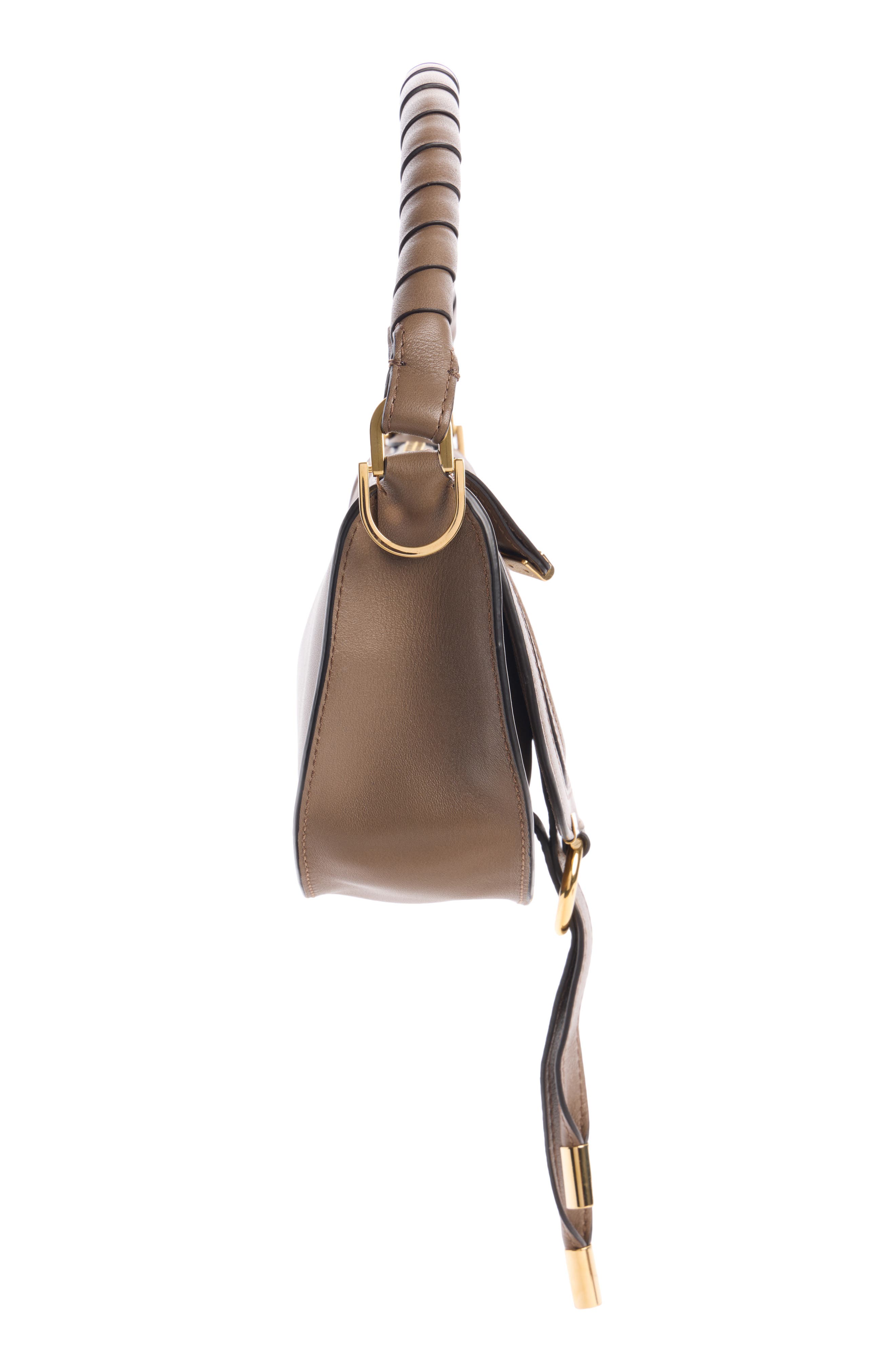 Mini Marcie Leather Camera Shoulder Bag, Alternate, color, DEEP TAUPE