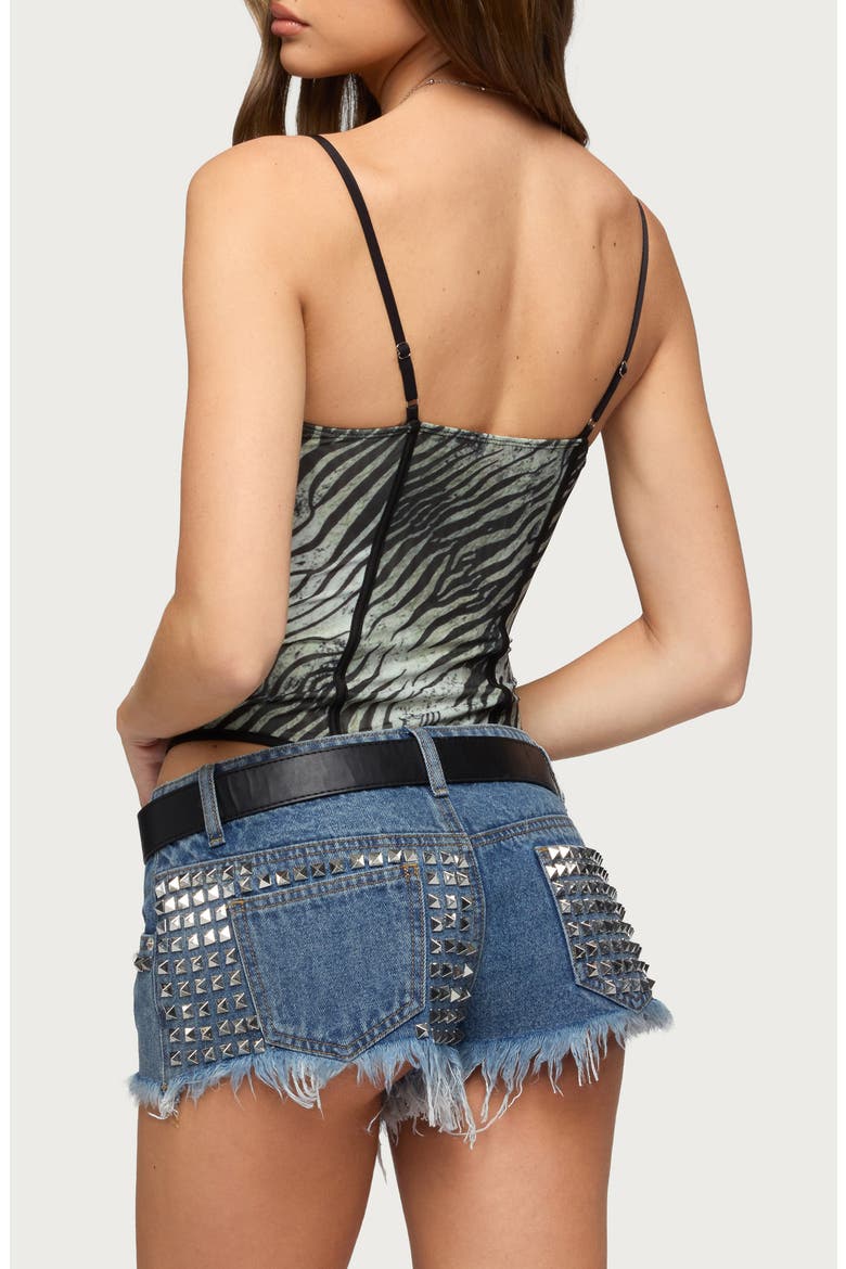 Minerva Zebra Mesh Bodysuit, Alternate, color, BLACK MULTI