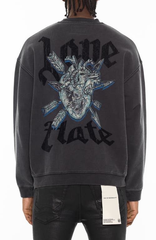 Cult Of Individuality Graphic Crewneck Sweatshirt In Gray