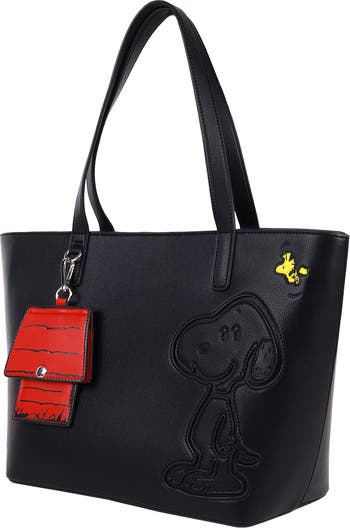 Peanuts Snoopy Minimal Tote Bag with Doghouse Cardholder