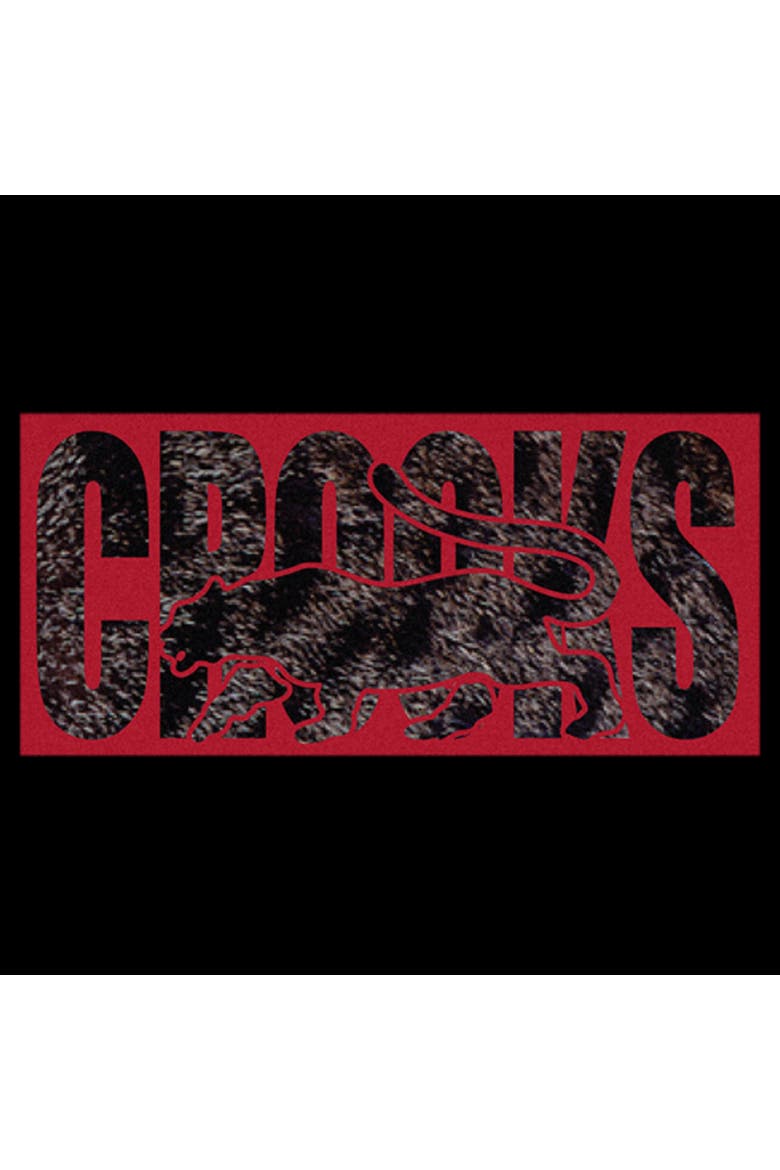 Men's Crooks & Castles Tiger Fur Red Print  Graphic T-Shirt, Alternate, color, Black