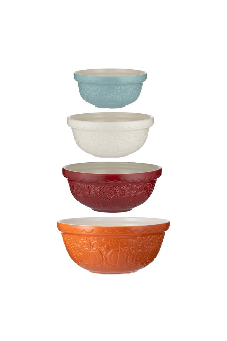 Pumpkin Mixing Bowl, Set of 4, Main, color, Multicolored
