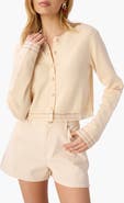 CAMI NYC Nicola Crochet Inset Cardigan