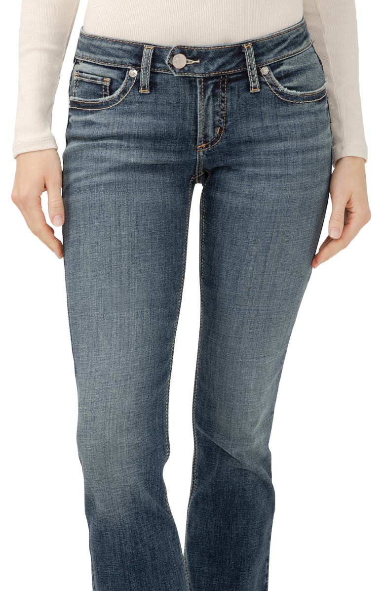 Silver Jeans Co. Tuesday Low Rise Slim Bootcut Jeans, Alternate, color, Billie