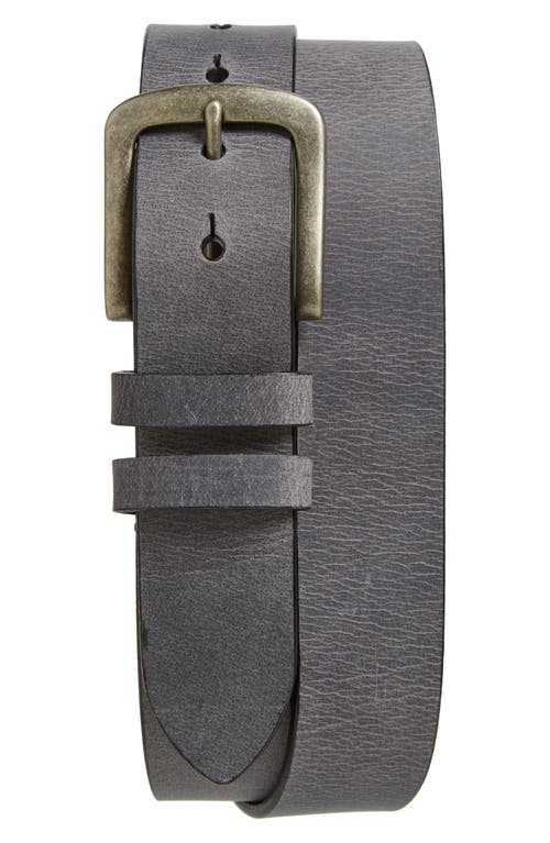 Torino Belts Waxed Leather Belt in Charcoal  product