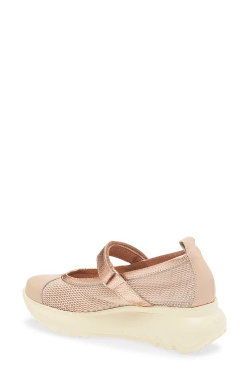Wonders Mesh & Leather Flat In Palo/rame