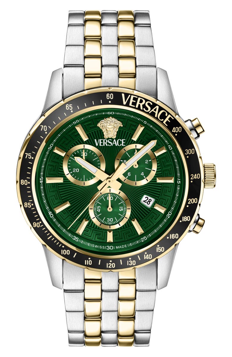 Versace Sport Chronograph Bracelet Watch, 44mm, Main, color, 