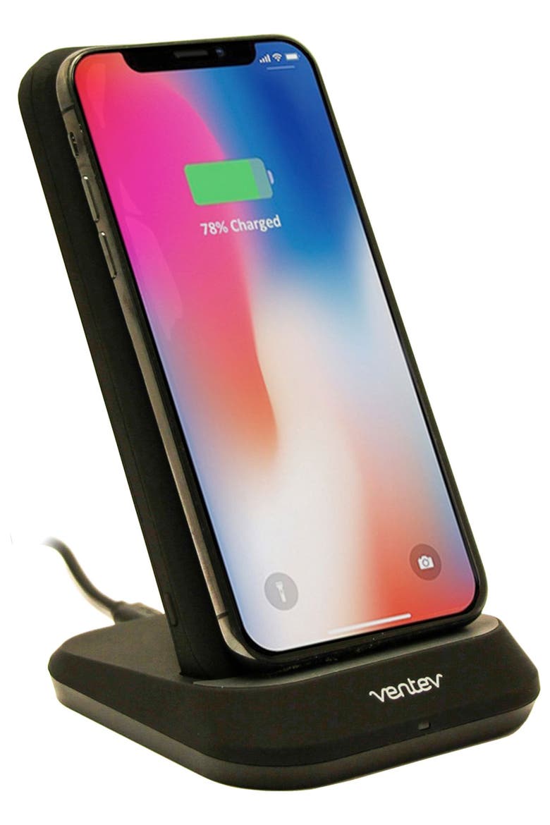 10W ULTRAFAST 2-in-1 Charge Stand and 10k mAh Portable Battery, Alternate, color, Black