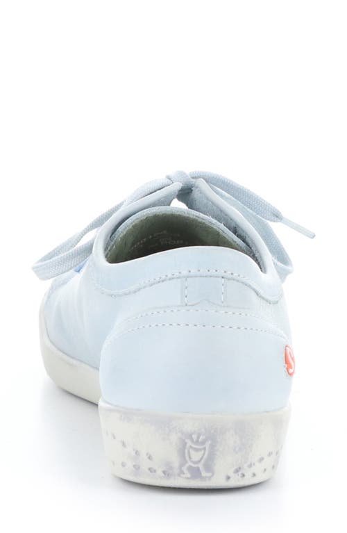 Softinos By Fly London Isla Sneaker In Light Blue Washed Leather