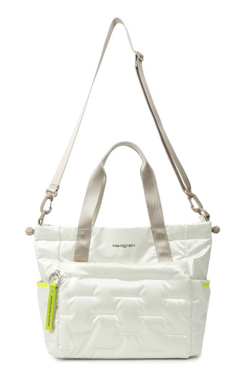 Hedgren Puffer Water Repellent Tote In Vaporous Grey