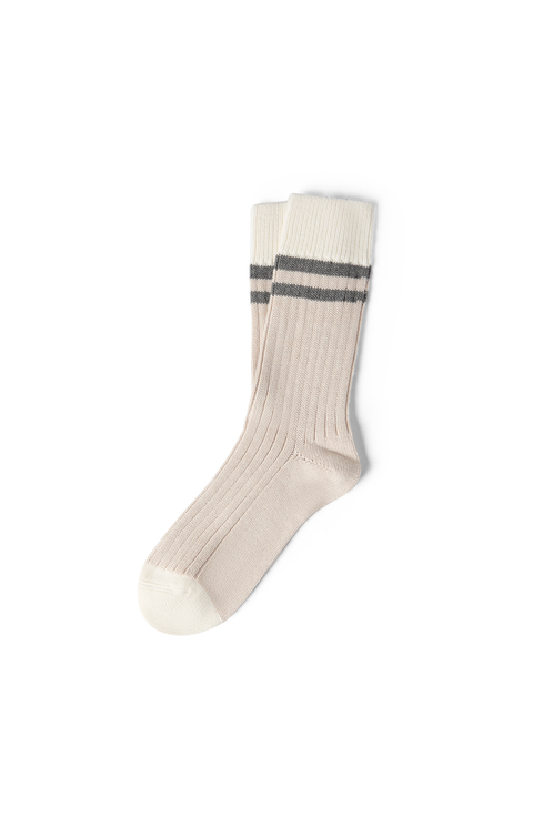 Cotton socks with stripes
