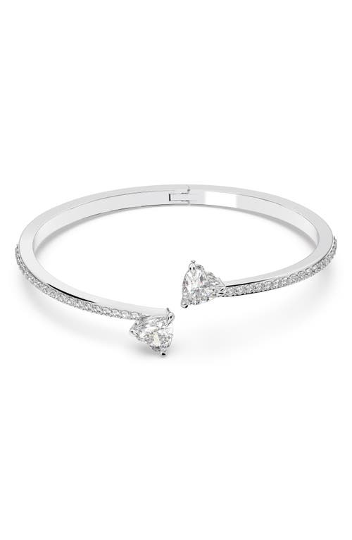 Swarovski Mesmera Attract Crystal Heart Bangle Bracelet