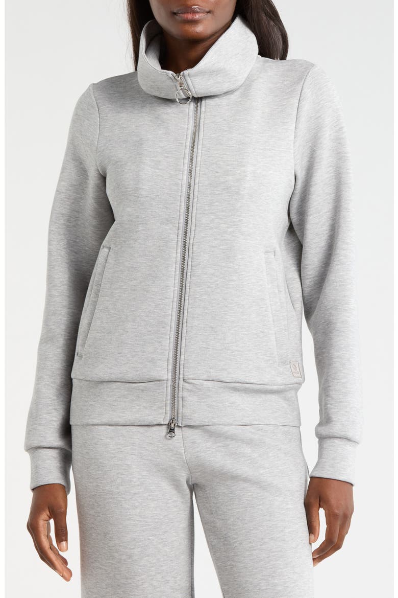 Dreamweave™ Oversize Zip Jacket, Alternate, color, HEATHER CONCRETE