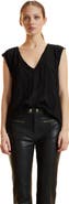 Cynthia Rowley Crinkle Knit Sleeveless Top