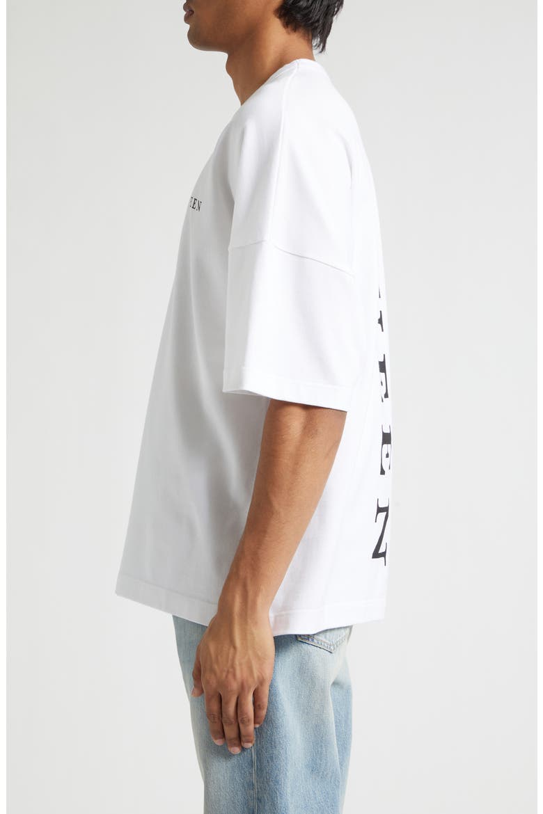 Oversize Logo Graphic T-Shirt, Alternate, color, WHITE / BLACK