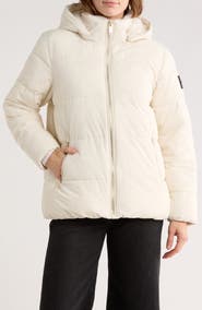 CALVIN KLEIN PERFORMANCE Faux Fur Lined Hood Puffer Jacket