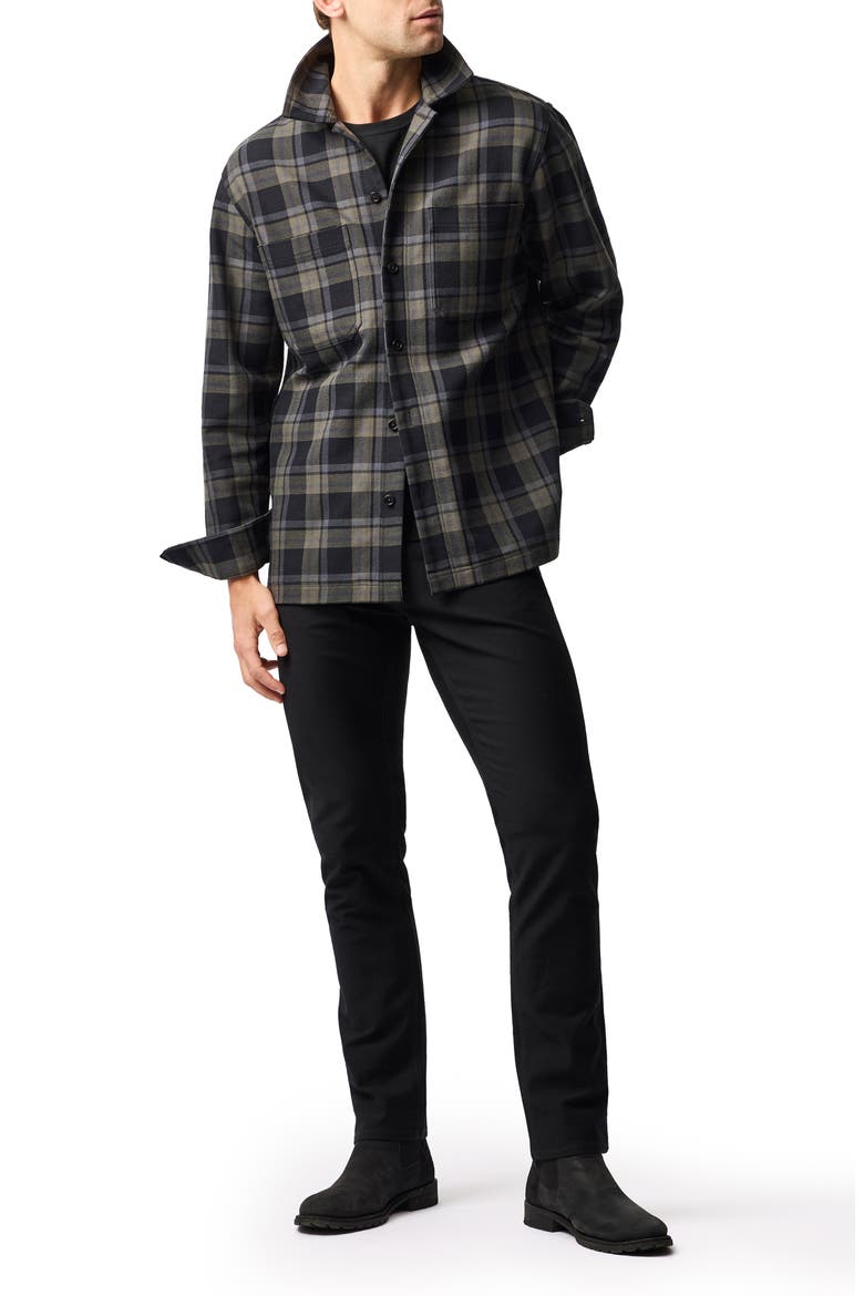 Kingsland Plaid Cotton Overshirt, Alternate, color, MOSS