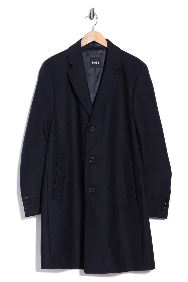 Hendrick Wool Blend Coat, Alternate, color, DARK BLUE